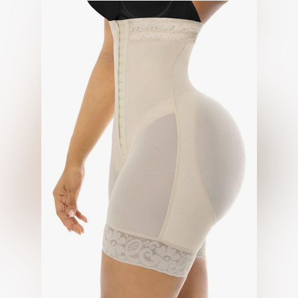 YIANNA Tummy Control Shapewear Strapless Fajas Colombianas Shorts Butt Lifter - Picture 4 of 12